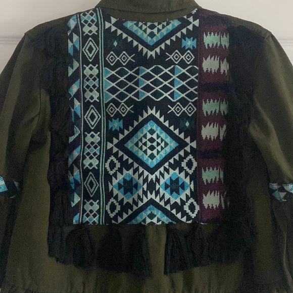 Beautiful Stories/Anthropologie Inika Olive Green Utility Jacket - Size XSmall - Picture 9 of 13